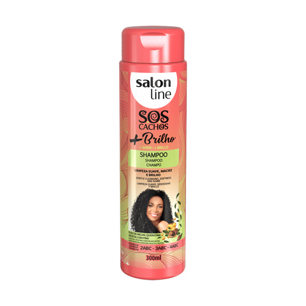 Shampoo SOS Cachos +Brilho Salon Line