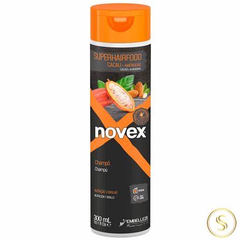 Shampoo Superhairfood Nutrição & Brilho De Cacau + Amêndoas Novex