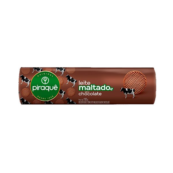 Biscoito Leite Maltado Chocolate Piraquê