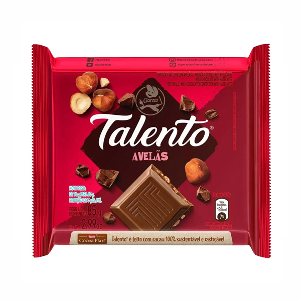 Chocolate Talento Avelãs